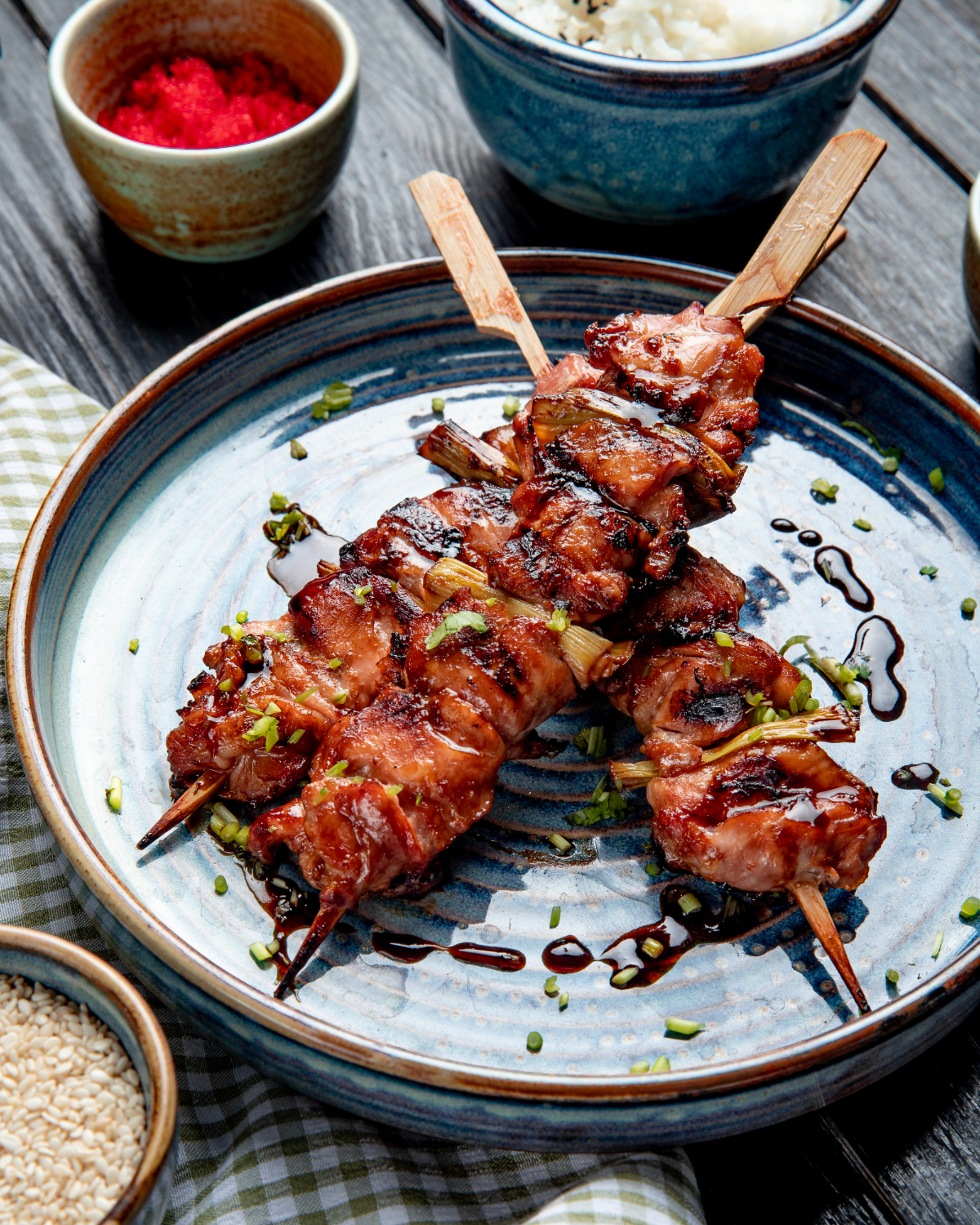 Brochettes de boeuf à la sauce teriyaki